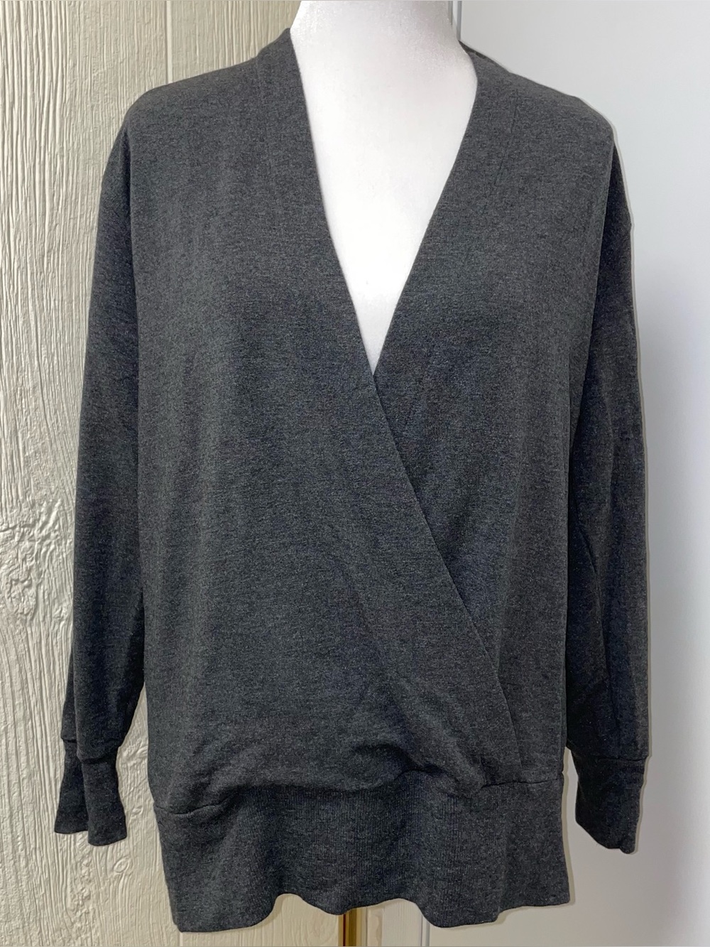 Athleta Purana V Neck Wrap Sweatshirt!